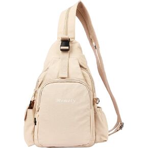 Small Backpack Waterproof Lightweight Daypack Crossbody Sling Bag Casual Travel Bag (Black) in Kuwait