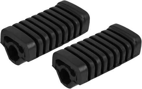 X AUTOHAUX 1 Pair Black Motorcycle Foot Pegs Plate Front Foot Pedal Cover Rubber Footrest Pad for Honda WY 125 in Saudi Arabia