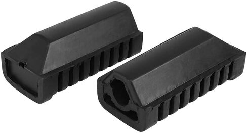 X AUTOHAUX 1 Pair Black Motorcycle Foot Pegs Plate Front Foot Pedal Cover Rubber Footrest Pad for Honda WY 125 in Saudi Arabia