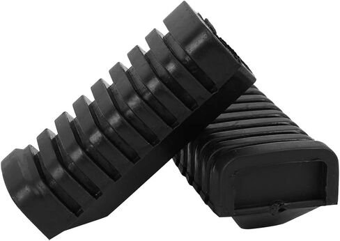 X AUTOHAUX 1 Pair Black Motorcycle Foot Pegs Plate Front Foot Pedal Cover Rubber Footrest Pad for Honda WY 125 in Saudi Arabia