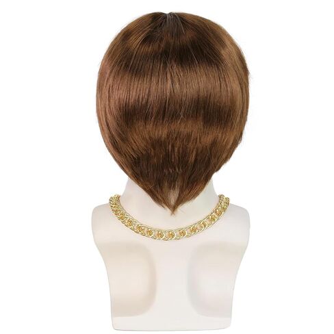 قبعة شعر ANOGOL + 5 قطع مجموعة باروكة ديسكو للبني الداكن 70S باروكات للرجال 80S أزياء للرجال ديسكو باروكة للرجال للرجال 70S ديسكو 1970S باروكة بسلسلة باروكة البوري للرجال هامش الانفجارات الاصطناعية مجموعة زي الشعر الروك شعر مستعار لحفلات الهالوين {شعر مست in Kuwait