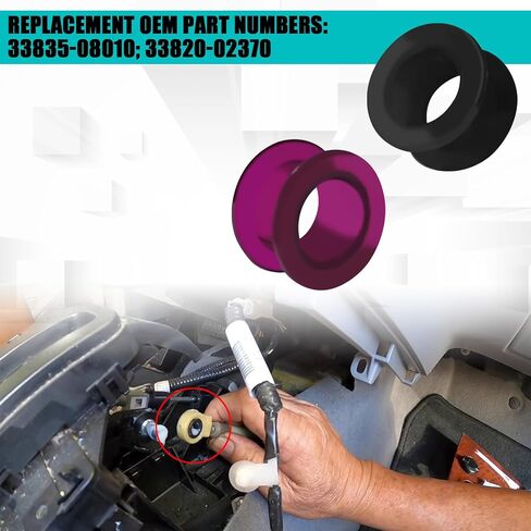 Shift Bushing for Toyota, Shifter Cable Linkage Transmission Repair Kit Replacement 33820-02370 Compatible with Toyota Matrix Corolla 2003-2008 Shift Cable Bushings Transmission Gear Fix Set in Saudi Arabia