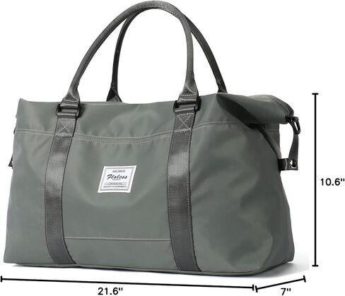 Travel Gym Bag for Women, LANBX Tote Bag Carry on Luggage Sport Duffle Weekender Overnight Bags with Wet Pocket (B-Olive Green) in Kuwait
