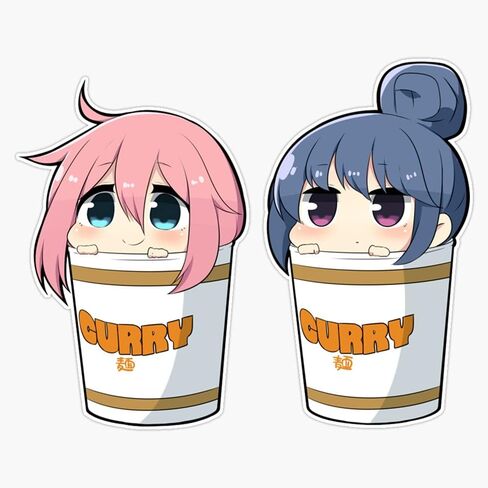 MAGNET Rin To Nadeshiko Curry - Yuru Camp (Laid-Back Camp) Magnet Bumper Sticker Car Magnet Flexible Reuseable Magnetic Vinyl 5" in Saudi Arabia