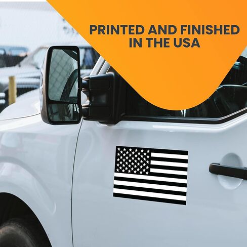 Magnet Me Up Black and White American Flag Car Magnet Decal, 5x8 Inches, Heavy Duty Automotive Magnet for Car Truck SUV in Saudi Arabia