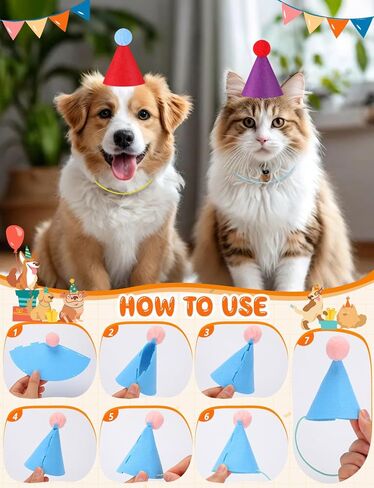 Mini Party Hat for Stuffed Animals, 14/28 Pcs Colorful Tiny Birthday Cone Hats for Party Supplies in Saudi Arabia