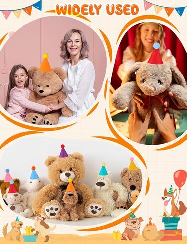 Mini Party Hat for Stuffed Animals, 14/28 Pcs Colorful Tiny Birthday Cone Hats for Party Supplies in Saudi Arabia