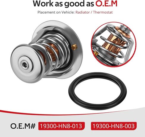 JAVIK Thermostat With O-Ring For Honda Foreman Rancher P-ioneer R-ubicon Rincon Big Red 420 500 520 650 680 700 2003-2024 O.E.M# 19300-HN8-013 19300-HN8-003 in Saudi Arabia