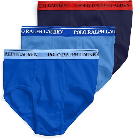 سراويل داخلية قطنية للرجال من POLO RALPH LAUREN مقاس كبير وطويل، 3 قطع، بولو أسود/أحمر، 4X in Kuwait