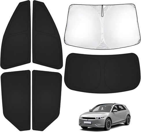 T TGBROS Privacy Sunshade Custom Fit for 2017-2023 Chrysler Pacifica Accessories Windshield Side Rear Window Full Set Car Sun Shades Foldable Blocks UV Rays Keeps Your Vehicle Cool 8PCS in Kuwait