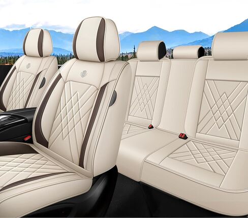 أغطية مقاعد مجموعة كاملة مناسبة لسيارة Toyota Sienna 2000-2026، غطاء مقعد جلدي مقاوم للماء لتغطية كاملة للسيارة، وسادة مقعد السيارة غير قابلة للانزلاق (أسود ورمادي) in Kuwait