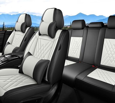 أغطية مقاعد مجموعة كاملة مناسبة لسيارة Toyota Sienna 2000-2026، غطاء مقعد جلدي مقاوم للماء لتغطية كاملة للسيارة، وسادة مقعد السيارة غير قابلة للانزلاق (أسود ورمادي) in Kuwait