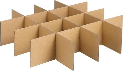 NUOBESTY 1set Moving Box Divider Kits, 13x13in Shipping Cardboard Packing Box Dividers for Glass, Fruit, Dish, Fragile Items Transportation And Packing Fit Boxes about 16x12x12" in Saudi Arabia