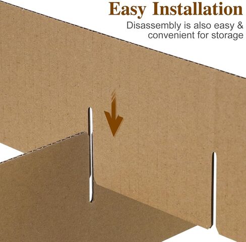 NUOBESTY 1set Moving Box Divider Kits, 13x13in Shipping Cardboard Packing Box Dividers for Glass, Fruit, Dish, Fragile Items Transportation And Packing Fit Boxes about 16x12x12" in Saudi Arabia