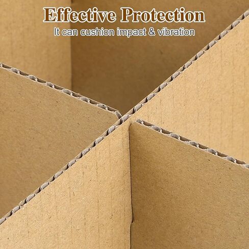 NUOBESTY 1set Moving Box Divider Kits, 13x13in Shipping Cardboard Packing Box Dividers for Glass, Fruit, Dish, Fragile Items Transportation And Packing Fit Boxes about 16x12x12" in Saudi Arabia