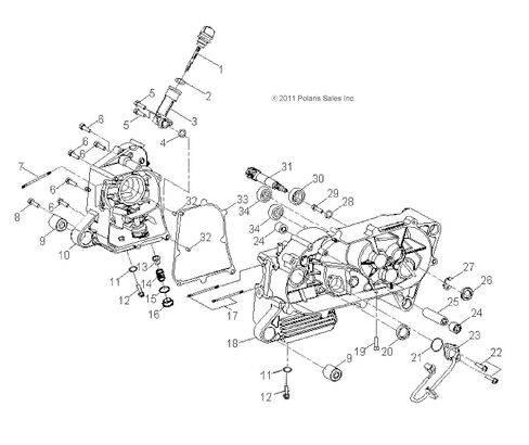 حلقة دائرية لسدادة التصريف Polaris ATV، قطعة OEM الأصلية 0452371، الكمية 1 in Saudi Arabia