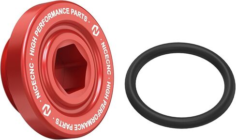 NICECNC Oil Filler Cap Drain Plug Compatible with Yamaha Raptor 700 YFM700 2013 2015-2024, Raptor 700R YFM700R 2009 2011 2012 2013 2015-2024, Wolverine X4 4x4 XT-R 2020, See Fitments Red in Saudi Arabia