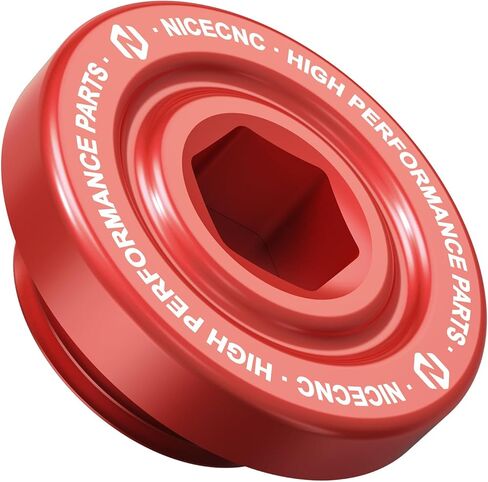 NICECNC Oil Filler Cap Drain Plug Compatible with Yamaha Raptor 700 YFM700 2013 2015-2024, Raptor 700R YFM700R 2009 2011 2012 2013 2015-2024, Wolverine X4 4x4 XT-R 2020, See Fitments Red in Saudi Arabia
