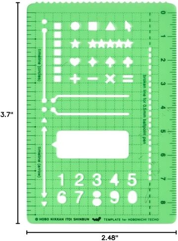 Hobonichi Techo Accessories Hobonichi Stencil - Basic in Saudi Arabia