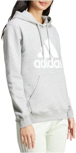 هودي صوف بشعار كبير من adidas Essentials بليس ليلك/أبيض MD in Saudi Arabia