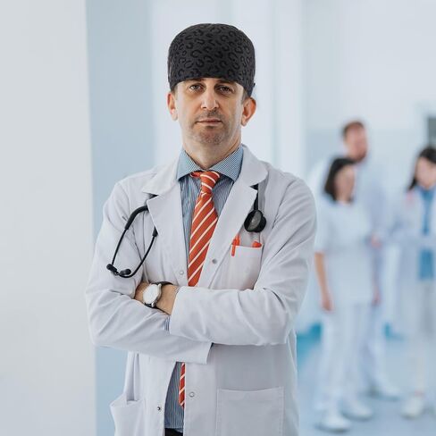 4 قطعة قبعات العمل مع زر وعصابة الرأس قابل للتعديل قبعات العمل قبعات فرك مرنة قبعات فرك ممرضة قبعات للنساء in Kuwait