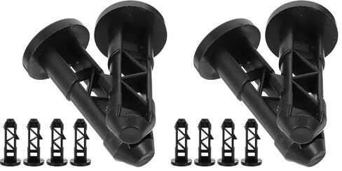 Alipis 6pcs Trash Can Latch Bin Lid Hinge Pins Plastic Wheeled Trash Can Hinged Pins Accessories for Household and Commercial Wheelie Trash Bins Black in Saudi Arabia