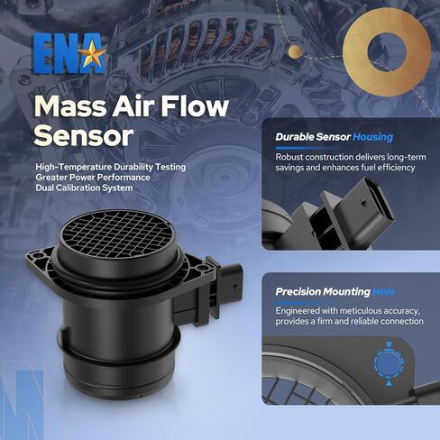 ENA Mass Air Flow Sensor Meter MAF Compatible with Mini Cooper 2009 2010 2011 2012 Replacement for 13627582553 MAS0359 in Saudi Arabia