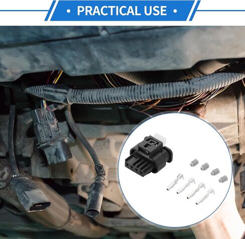 4 Pin Mass Air Flow Sensor Connector Plug Kit Compatible for BMW, Waterproof 1.2 mm Series Plastic Black Female Wire Terminal Connector in Saudi Arabia