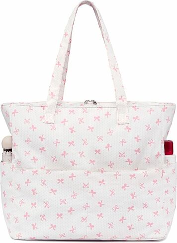 LEDAOU Large Beach Tote Bag Women Waterproof Sandproof Zipper Beach Tote Bag for Pool Gym Grocery Travel with Wet Pocket in Kuwait