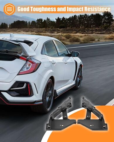 طقم تثبيت دعم المصباح الأمامي والمصد الأمامي مناسب لسيارة Honda Civic Sedan 2016-2021 استبدال 71140-TBA-A00 71190-TBA-A00 71193-TBA-A00 71198-TBA-A00 in Kuwait