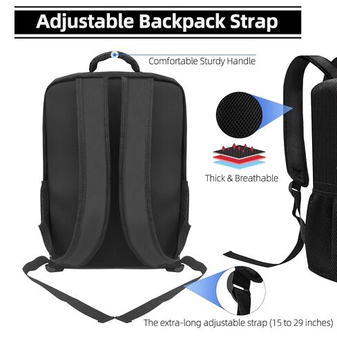 ASNOMY Carrying Case Compatible with PS5 Slim, PS5 Slim Travel Case Hard Shell Carry Bag, Organizer Protective Case for Playstation 5 Slim Console,Dual Controller in Kuwait