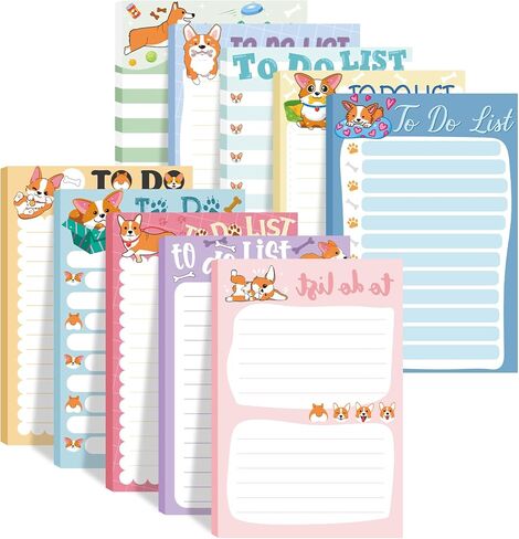 Censen 600 Sheets Dachshund Sticky Notes Dog to Do List Notepad Gift for Dog Lover Christmas Dachshund 4 x 6 Inch Cute to Do Notepad Colored Adhesive Puppy Memo Reminder Studying in Saudi Arabia