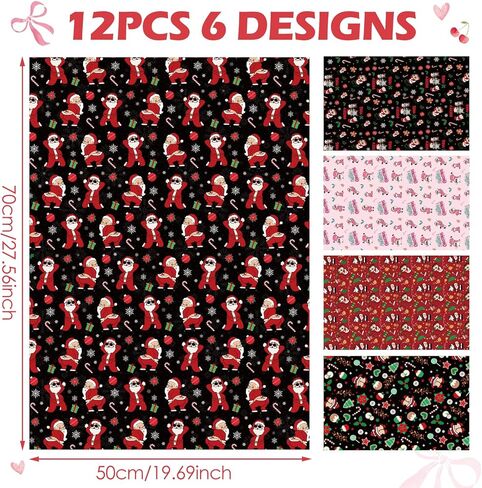 TAKEALOOKO Nutcracker Christmas Wrapping Paper - 12 Sheets of Fun Nutcracker & Reindeer Art Wrappaper, Ideal for Boys Girls Birthday Parties Holiday DIY Crafts Gift Packing, 19.7 x 27.6 Inches in Saudi Arabia