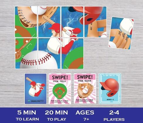 Card Game – Fast-Paced Puzzle & Strategy Baseball Game for Kids, Teens & Adults | 2–4 Players or Team Play | Ages 7+ | Little League to MLB-Inspired Sports Family Game Night Fun in Saudi Arabia
