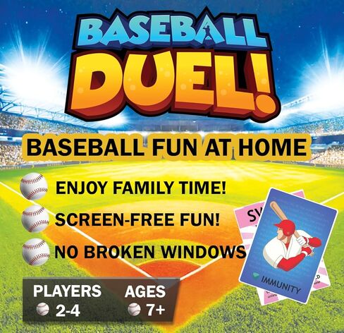 Card Game – Fast-Paced Puzzle & Strategy Baseball Game for Kids, Teens & Adults | 2–4 Players or Team Play | Ages 7+ | Little League to MLB-Inspired Sports Family Game Night Fun in Saudi Arabia