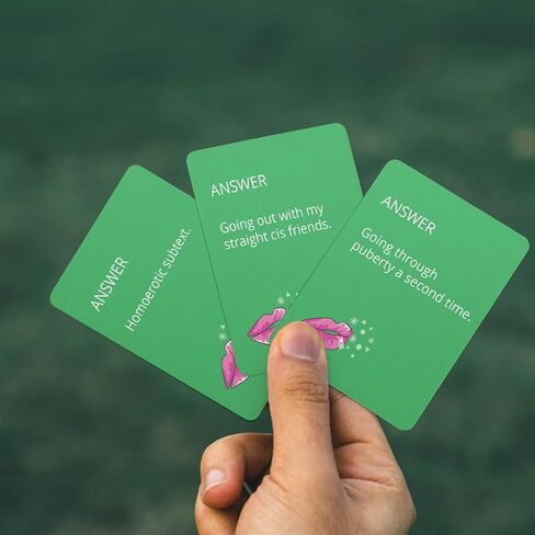 The Queer Agenda Party Game - 350 Sassy LGBTQ+ Cards for Hilarious Game Nights, Ages 17+, 3-10 Players, 30-60 Min Playtime, Made by Fitz Games in Saudi Arabia