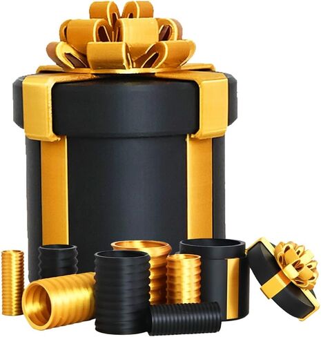Annoying Nested Screw Gift Box - Prank Nesting Box for Cash & Surprises, Reusable 3D Printed Fun for Birthdays, Christmas, White Elephant Party Gifts (Red) in Saudi Arabia