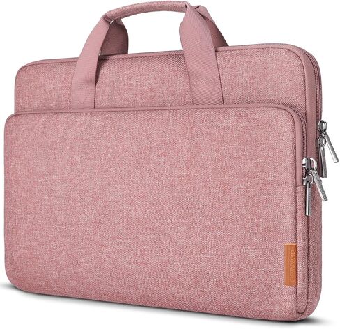 DOMISO 17.3 inch Laptop Sleeve Bag Water-Resistant Carrying Case with Handle for Dell/MSI GS73VR Stealth Pro/ROG Strix GL702VS/HP Envy Pavilion 17/LG/17.3" Notebooks,Beige in Kuwait