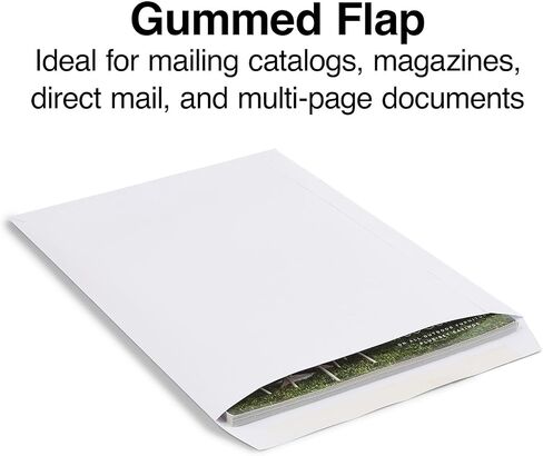 مظاريف كتالوج Staples Gummed مقاس 10 بوصة طول × 13 بوصة ارتفاع، أبيض 250/صندوق in Saudi Arabia