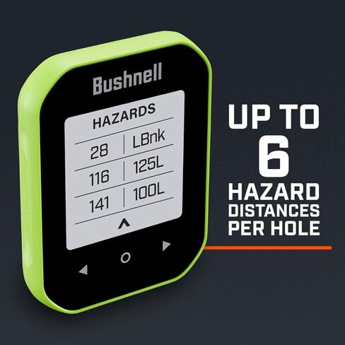 حزمة Bushnell Phantom 3 (أسود) Slope Golf GPS المحمولة - شاشة تعمل باللمس، والتعرف على المسار التلقائي والثقب، وإدخال النتيجة التلقائي مع شاحن PlayBetter المحمول، ومشبك الحزام وحلقة تسلق in Saudi Arabia