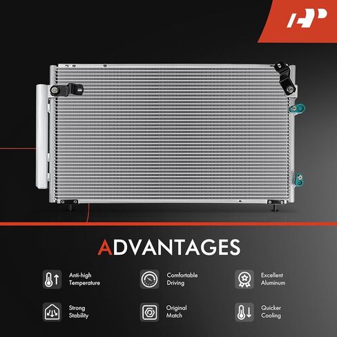 A-Premium Air Conditioning A/C Condenser Compatible with Lexus GS300 1998-2005, GS400 1998-2000, GS430 2001-2005, 3.0L 4.0L 4.3L, Replace# 8846030790 in Saudi Arabia