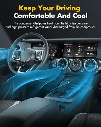 مكثف OCPTY A/C مناسب لـ 2013-2017 لسيارة Honda Accord 2.4L 2013-2017 لسيارة Honda Accord 3.5L، مكثف موافقة تكييف الهواء in Saudi Arabia