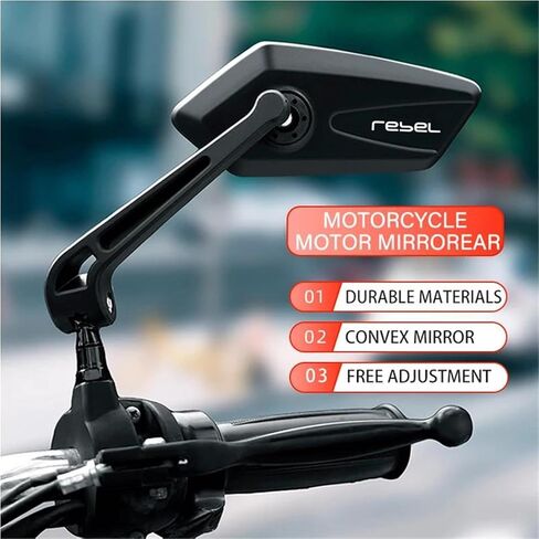 ل REBEL1100 DCT 2023 CMX1100 المتمردين 1100 M T اكسسوارات دراجة نارية قابلة للتعديل مرايا الرؤية الخلفية الجانبية مرآة الرؤية باستخدام الحاسب الآلي (HSJ-A-Rebel) in Saudi Arabia