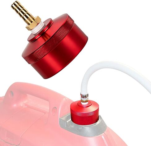 Fuel Gas Cap for Honda EU2200i EU2000i EU1000i EU3000i Handi, Champion 2000W, Westinghouse 2200W WH2200iXLT Generators, Upgraded Extended Run Red Aluminum Gas Cap with Brass Hose Fitting in Saudi Arabia