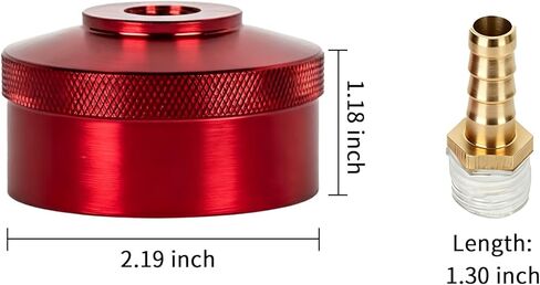 Fuel Gas Cap for Honda EU2200i EU2000i EU1000i EU3000i Handi, Champion 2000W, Westinghouse 2200W WH2200iXLT Generators, Upgraded Extended Run Red Aluminum Gas Cap with Brass Hose Fitting in Saudi Arabia