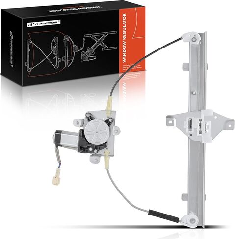 A-Premium Electric Power Window Regulator with Motor Compatible with Pontiac G3 Chevrolet Aveo 2007-2011 Rear Passenger Side in Saudi Arabia