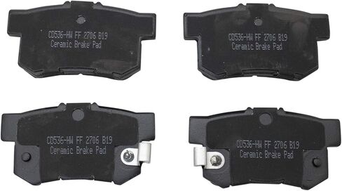 Front and Rear Brake Pad Set Ceramic Hardware Compatible with 2007-2012 Acura RDX in Saudi Arabia