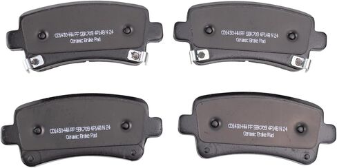 Front and Rear Brake Pad Set Ceramic Hardware Compatible with 2016-2017 Buick Regal 2015-2017 Cadillac XTS in Saudi Arabia