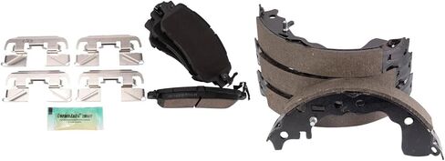 Front and Rear Brake Pads Ceramic Hardware Compatible with 2018-2022 Nissan Kicks 2020-2022 Versa in Saudi Arabia