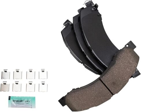 Front and Rear Brake Pad Set Ceramic Hardware Compatible with 2008-2010 Dodge Ram 4500 Ram 5500 2011-2018 Ram 4500 5500 in Saudi Arabia